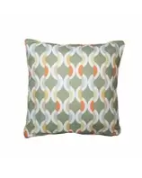 Sierkussen 50x50cm Outdoor+ Trivia green met paspel