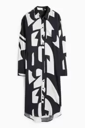 Blousejurk van viscose - met patroon