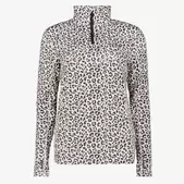 Mountain Peak dames skipully met rits luipaardprint