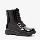 Blue Box meisjes lak veterboots zwart