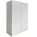 Kast middelhoog met 2 deuren - Grijs - Refurbished