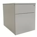 Ladeblok verrijdbaar - 2 laden - refurbished - Grijs