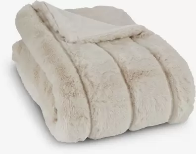 Plaid STAVKLOKKE 130x170 beige