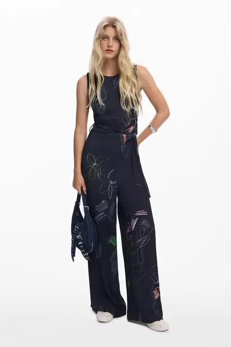 Bloemen palazzo jumpsuit