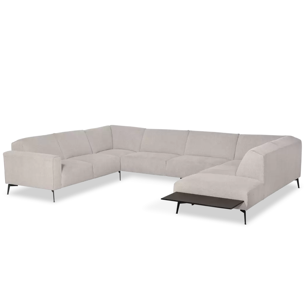 Hoekbank Supreme (met houtplateau) - Fermo Naturel