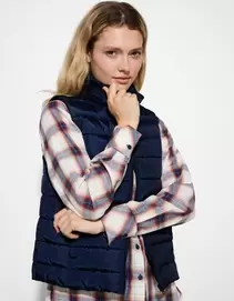 Bodywarmer - Stiknaden - donkerblauw
