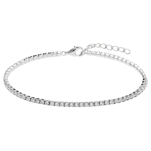 Zilveren tennisarmband voor dames