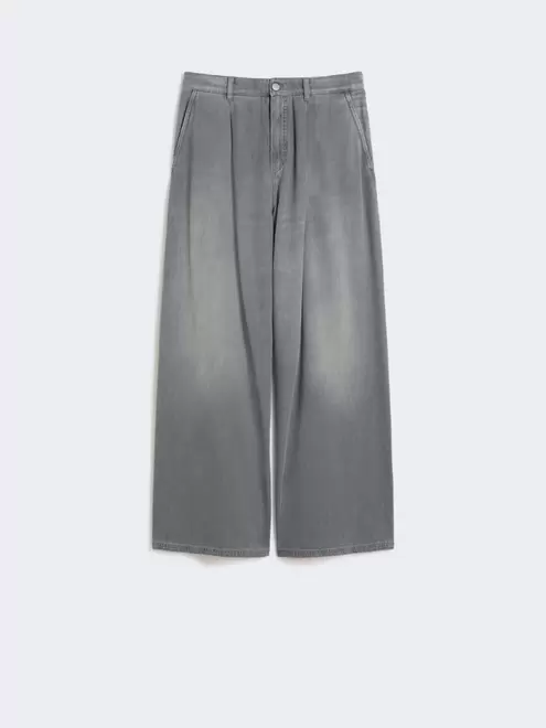 Cotton and viscose denim jeans