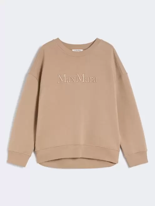 Cotton sweatshirt with logo