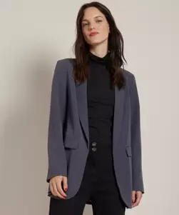 blazer met panterprint voering