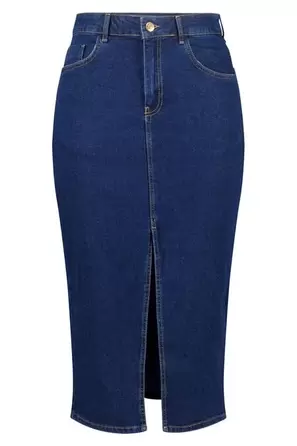 Midi rok denim