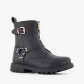 Blue Box meisjes biker boots zwart