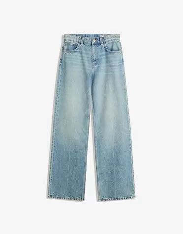 Straight wide leg jeans