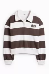 Sweatshirt - gestreept