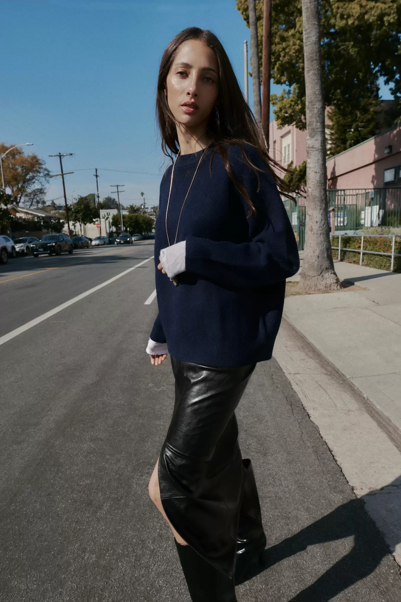 MIDI KOKERROK IN LEERLOOK