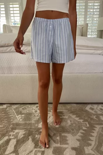 Product Name:Keira Long Striped Boxer Shorts