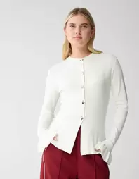 Ruffle Vest Gebroken Wit