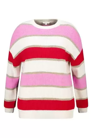 Gestreepte trui met lurex