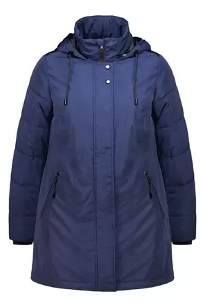 Jas met ritssluiting en capuchon