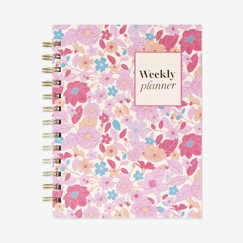B6 gebloemde weekplanner