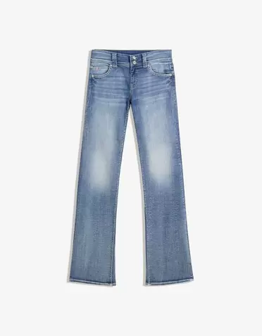 Bootcut jeans met kleppen