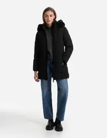 Gewatteerde jas - Ademend - zwart