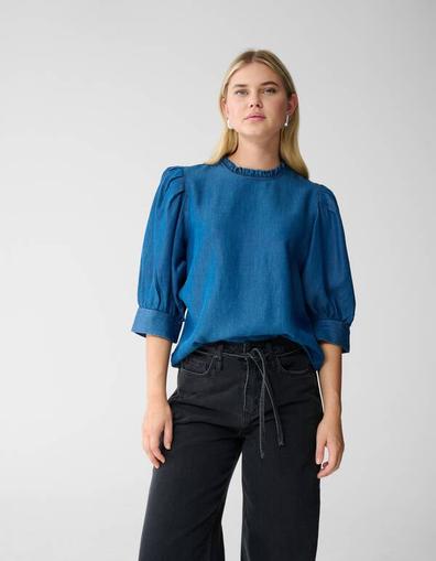 Denim Top Blauw