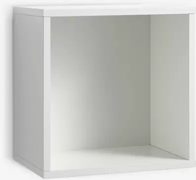 Wandkast BRED wit