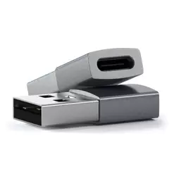 USB-A to USB-C Adapter - Space Grijs