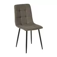 Eetkamerstoel chenille - bruin - 90x53.5x44.5 cm