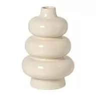 Vaas drielaags - beige - ø15.5x25.5 cm