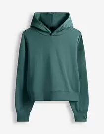 Hoodie - Effen - donkergroen