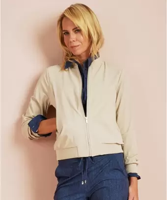 Travelstof bomber jasje