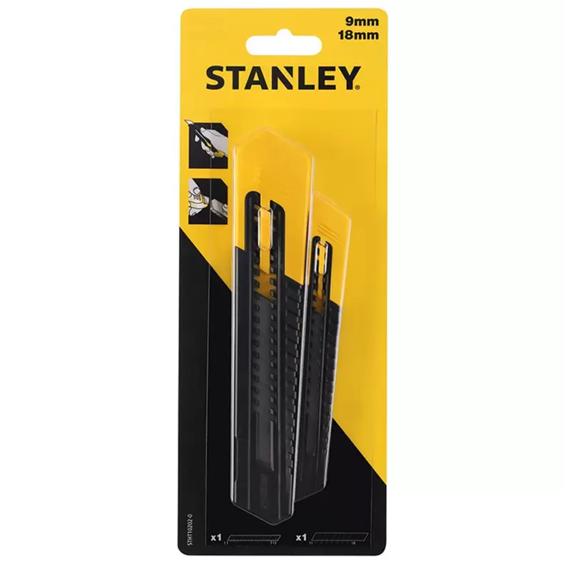 Stanley Afbreekmes 9 en 18mm duopack