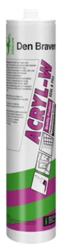 Zwaluw acryl-w binnen en buiten wit 310 ml