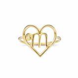 Iniziali "Cuore" hart ring