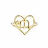 Iniziali "Cuore" hart ring