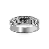 Nomelli Goia Veretta ring (14k white-gold) (CZ54x1mm)