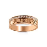 Nomelli Goia Veretta ring (14k rose-gold) (CZ54x1mm)