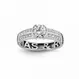 Nomelli Gioia "Fiaba" ring (18k white-gold) (CZ:20x1,4mm,Diamond:1x6mm)