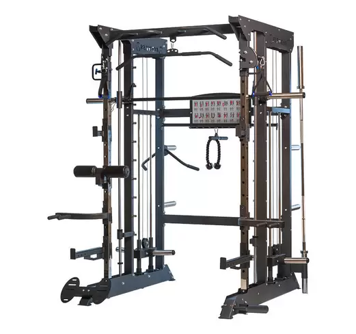 IF1000 Multistation Smith - Optrekstang - 110 kg aan olympische schijven laden