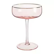 Champagnecoupe gouden rand - roze - 220 ml