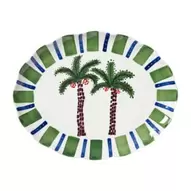 Serveerbord palmboom - multikleur - 3x39x32 cm