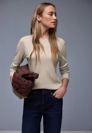 Shirt in effen kleur