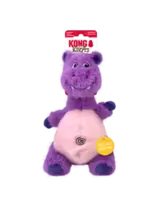 Kong Knots Belly Hippo - Knuffel - Paars Pink M/L