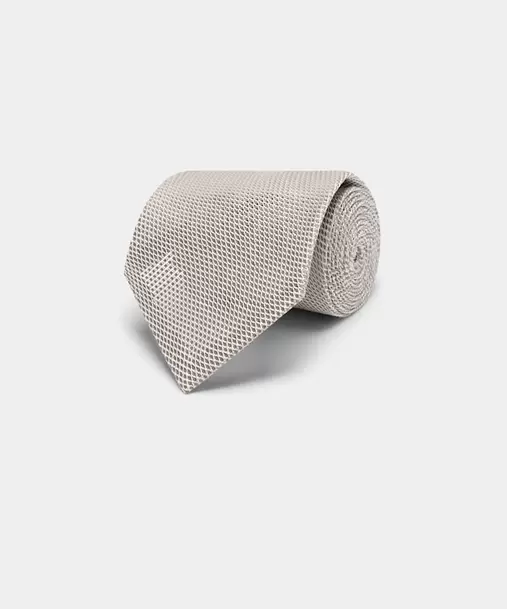 Light Taupe Grenadine Tie