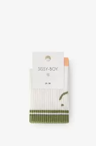 Witte sokken met smiley