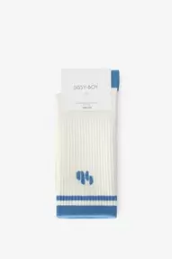 Witte sokken met logo