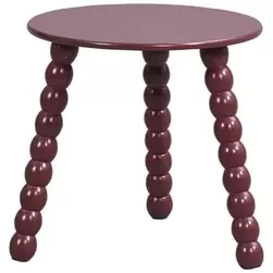 Bijzettafel Avila - rood - 40xØ40 cm