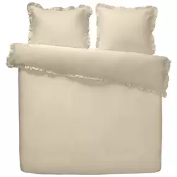 Dekbedovertrek Cato - zand - 200x200/220 cm